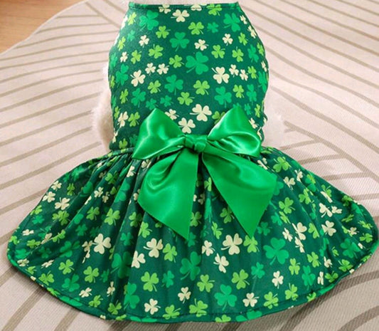 Shamrock Dress with Bow