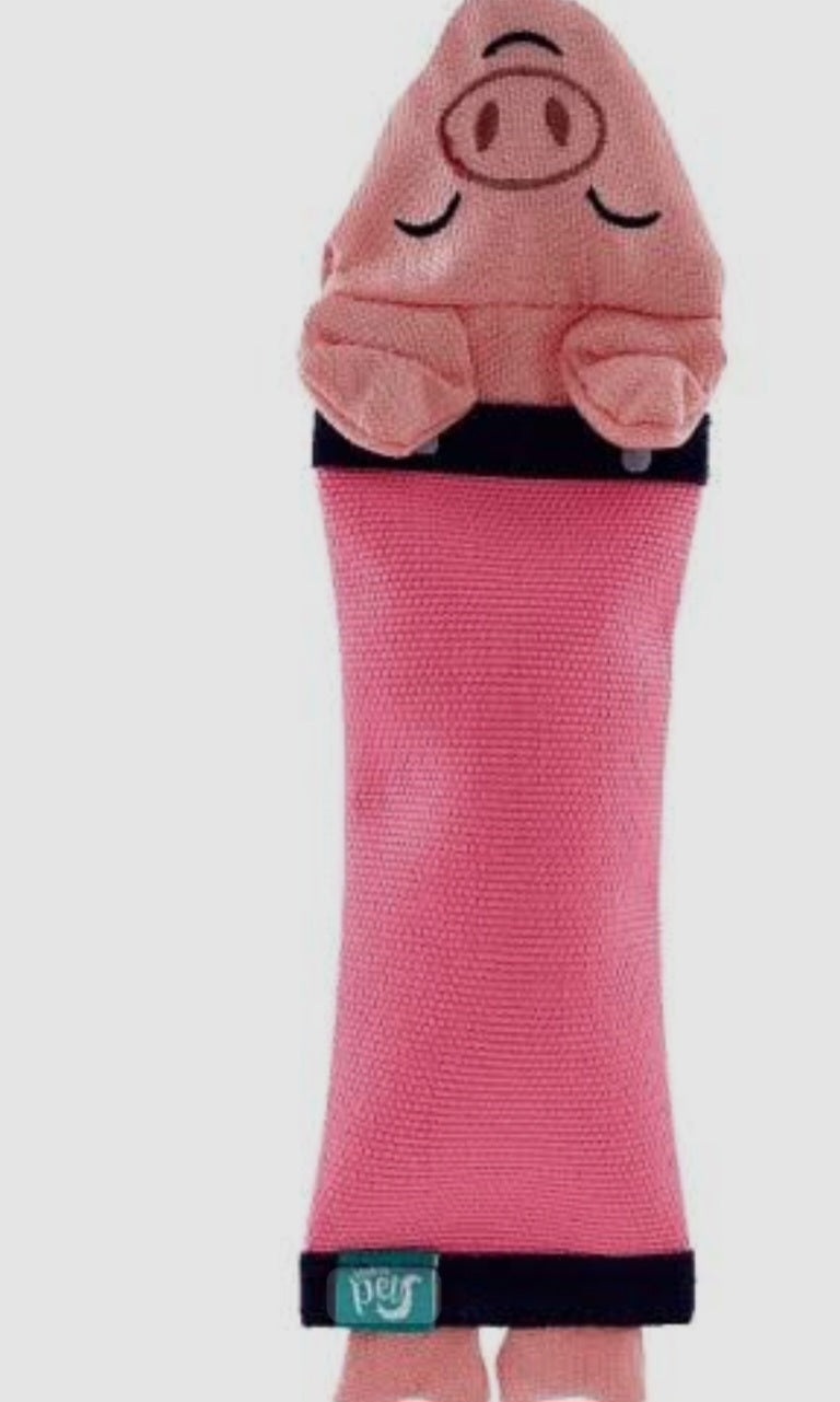 Pink pig shaped plush