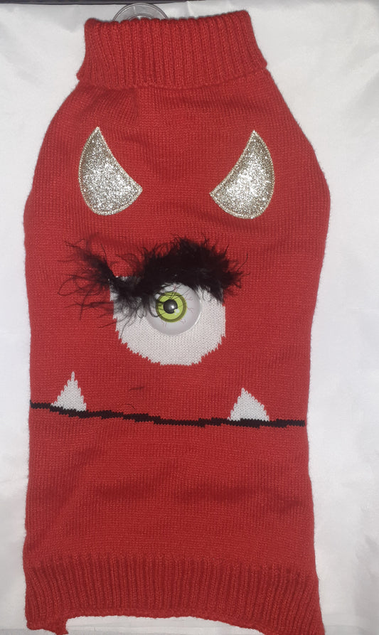 Red Halloween Dog jumper
