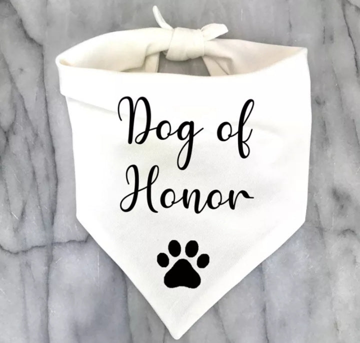 Dog wedding Bandana