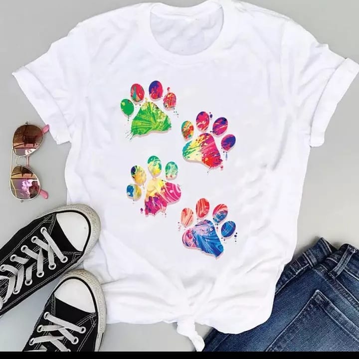 Paw print Women's T shirt
