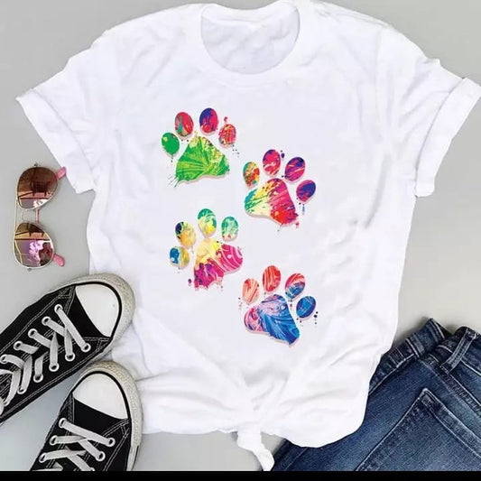 Paw print Women's T shirt