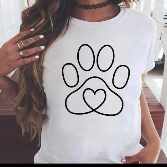 Paw print Women's T shirt