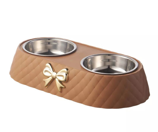 Bow Tie Dog & Cat Bowls