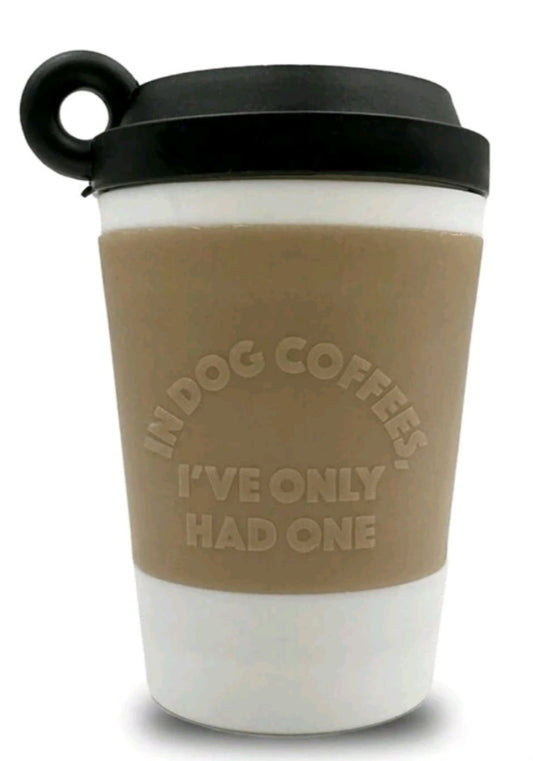 Coffee cup waste bag dispenser