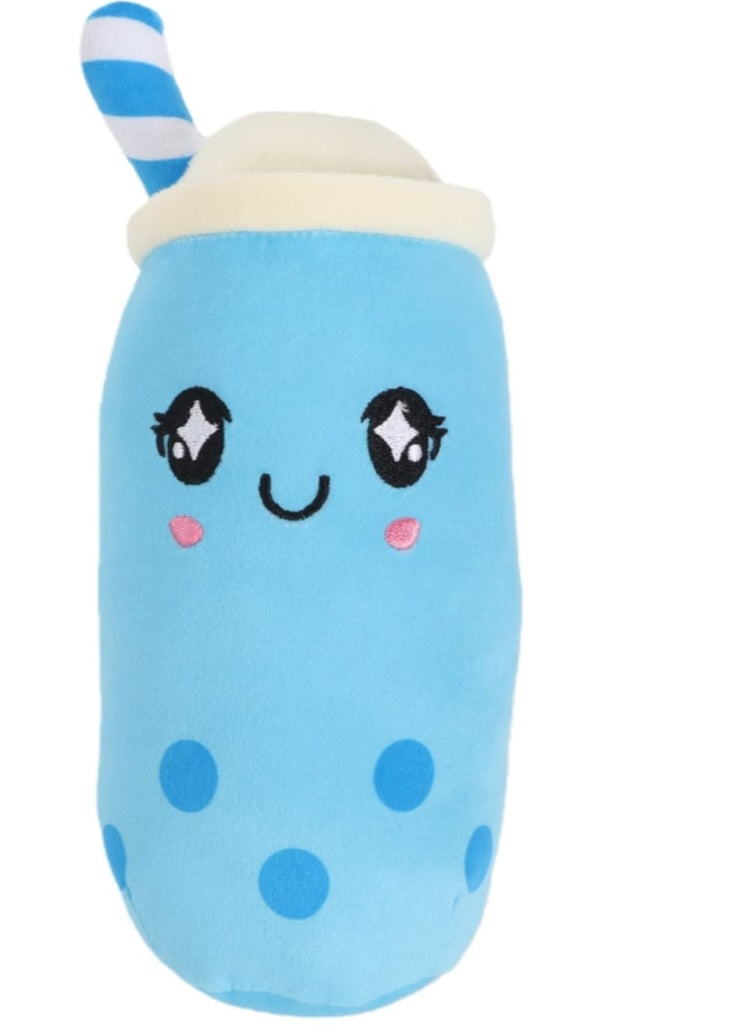 Blue bubble tea plush