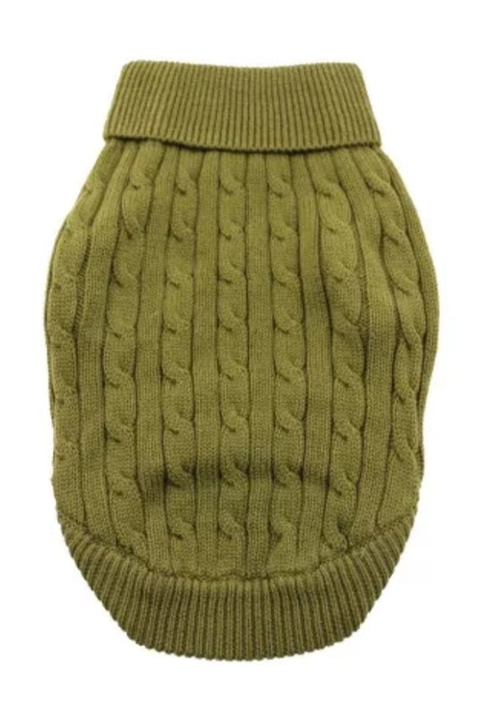 Green knit pattern Jumper