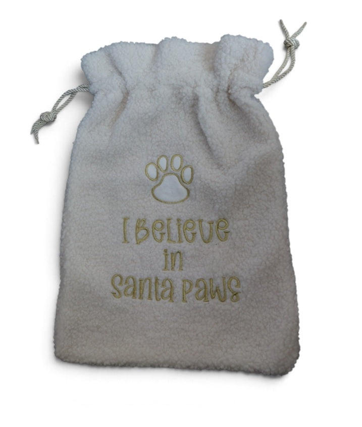 I belive in santa paws sack