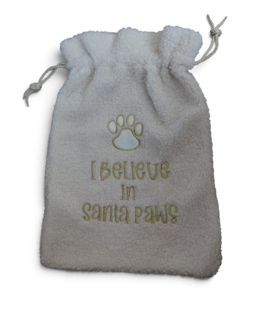 I belive in santa paws sack