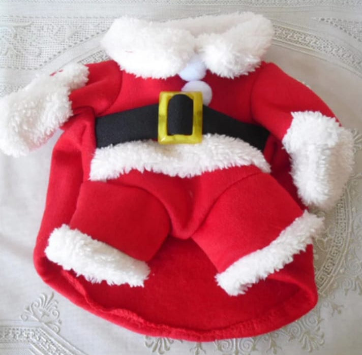 Dog Santa Claus Costume with hat