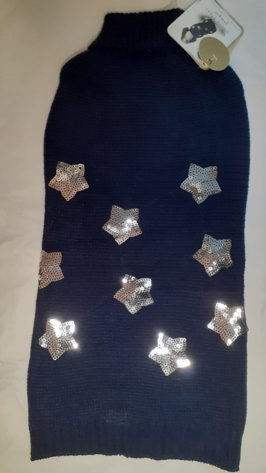 Silver stars Dog Jumper