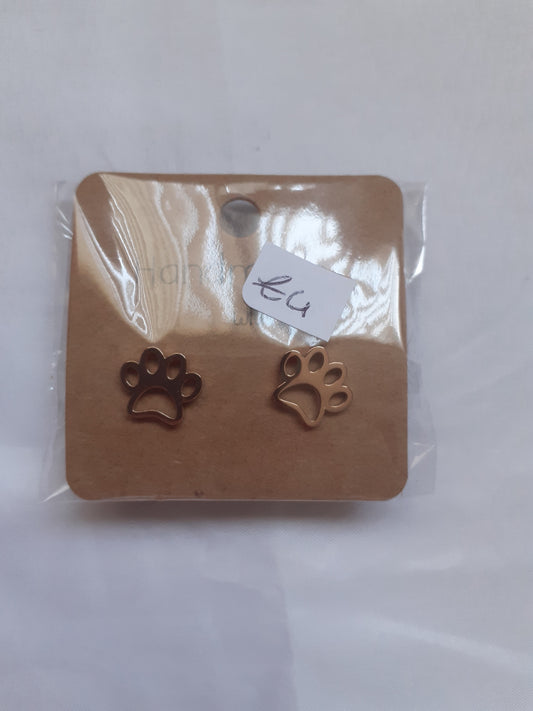 Paw print earrings