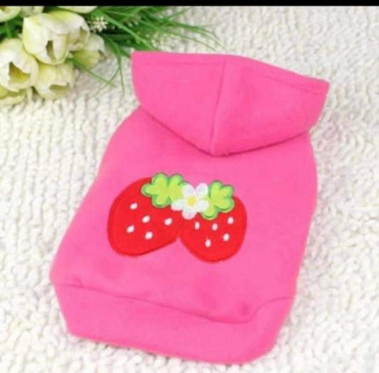 Pink Dog Jumper with Strawberry's