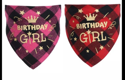 Birthday Girl Bandana's