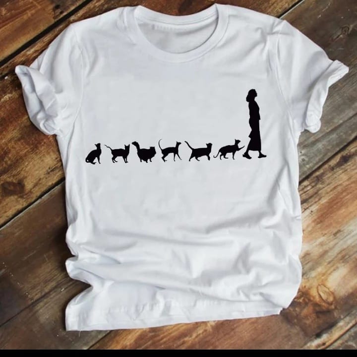 Cat lady Womens T shirt