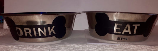 Drink and Eat Dog bowl Set