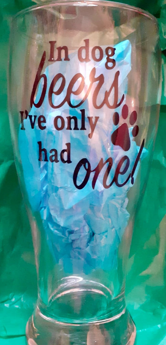 Dog Lover Pint glass