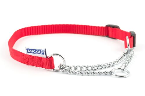 Ancol Half Check & Nylon Chain Dog Training Collar