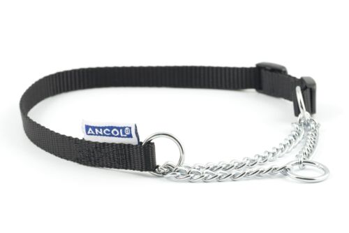 Ancol Half Check & Nylon Chain Dog Training Collar